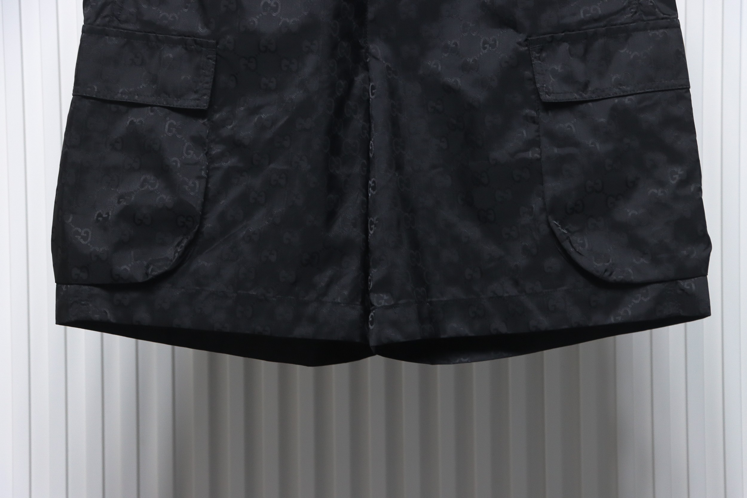 Gucci 24ss Double G Jacquard Cargo Shorts Black