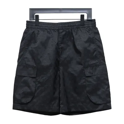 Gucci 24ss Double G Jacquard Cargo Shorts Black 01