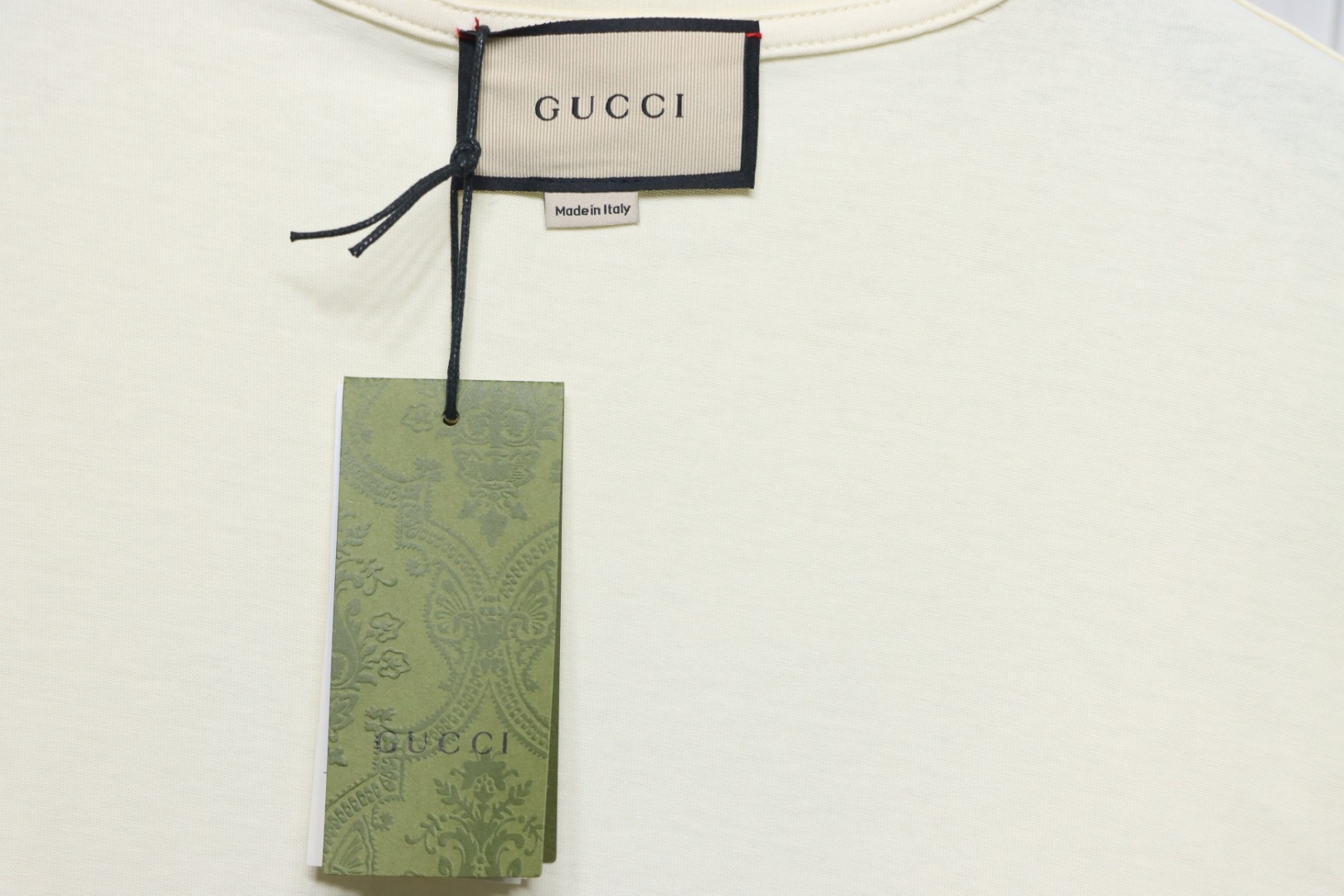 Gucci 24ss Graffiti Bear Print Short Sleeve Beige