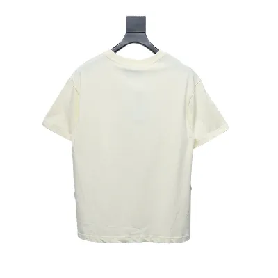 Gucci 24ss Graffiti Bear Print Short Sleeve Beige 02