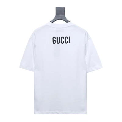Gucci 24ss Horse Tower Print Short Sleeve White 02