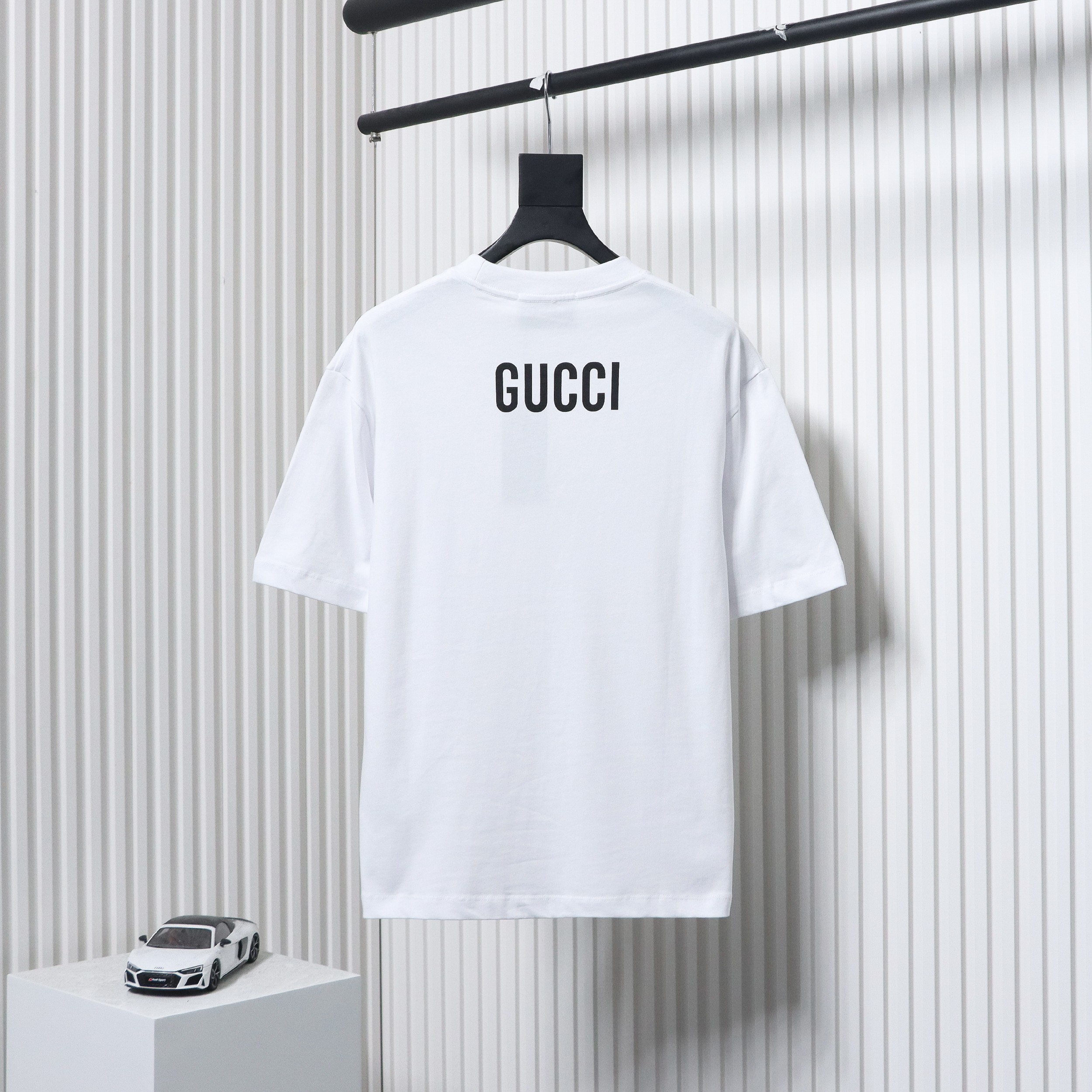 Gucci 24ss Horse Tower Print Short Sleeve White