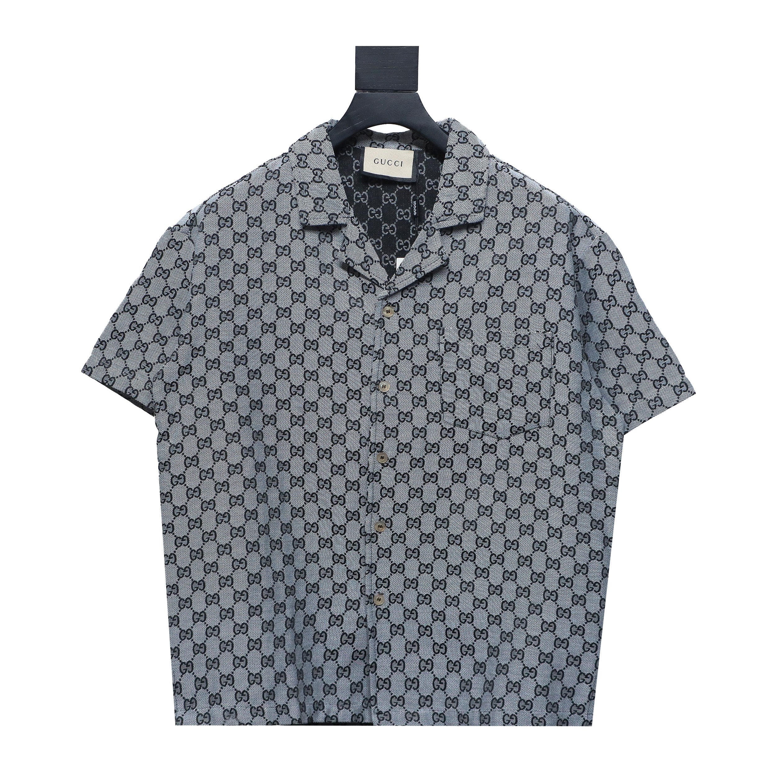 Gucci 24ss jacquard double G suit short-sleeved shirt