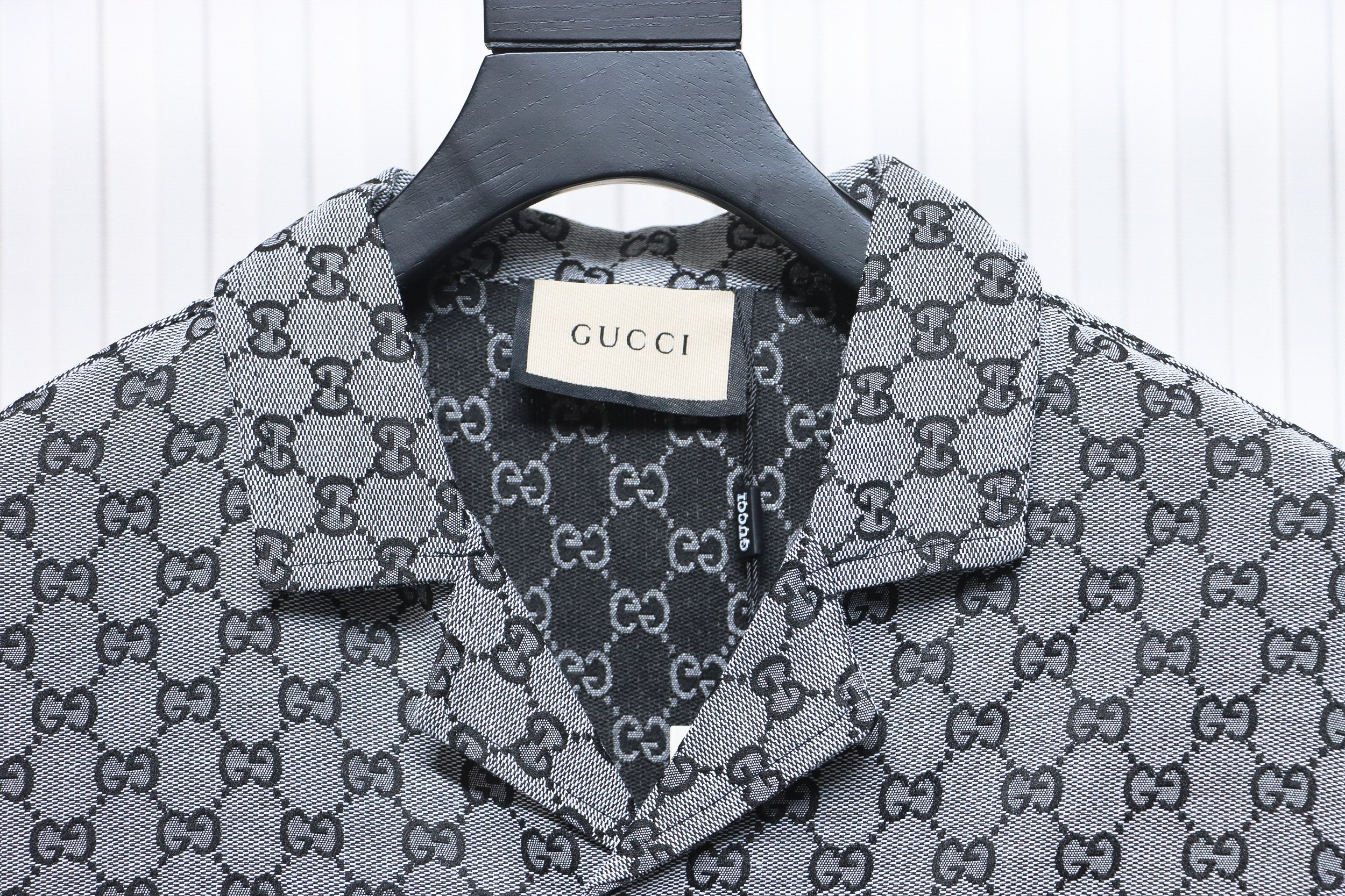 Gucci 24ss jacquard double G suit short-sleeved shirt