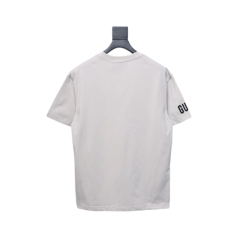 Gucci 24ss Sculpture Artwork Print Short Sleeve Grey