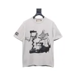 Gucci 24ss Sculpture Artwork Print Short Sleeve Grey