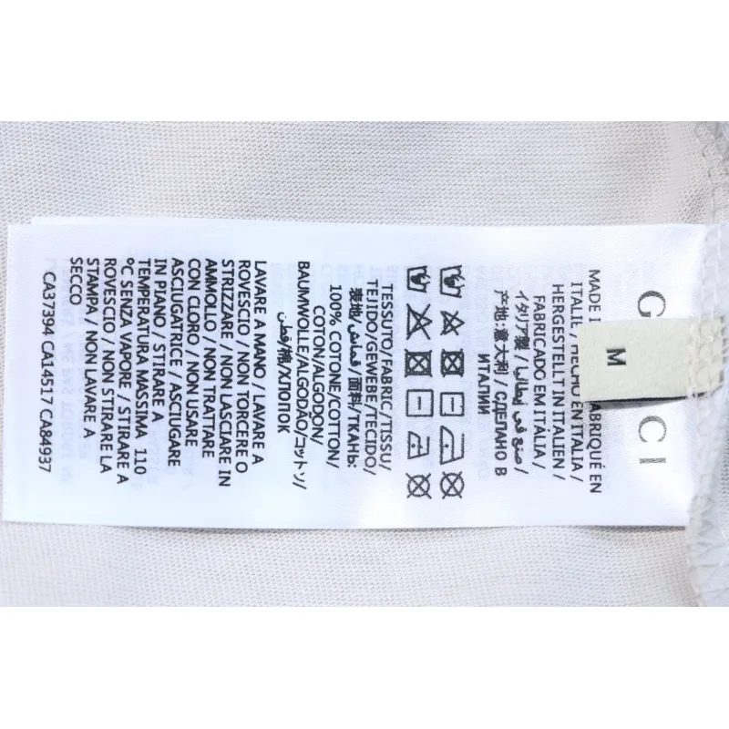 Gucci 24ss Sculpture Artwork Print Short Sleeve Grey
