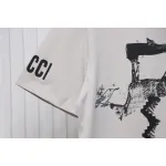 Gucci 24ss Sculpture Artwork Print Short Sleeve Grey
