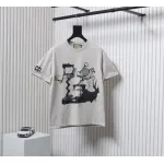 Gucci 24ss Sculpture Artwork Print Short Sleeve Grey