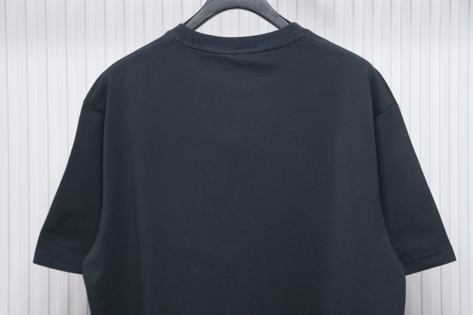 Gucci 25ss chest embroidered patch small logo short sleeves ash grey