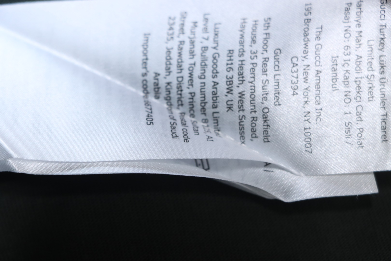 Gucci 25ss chest embroidered patch small logo short sleeves Green