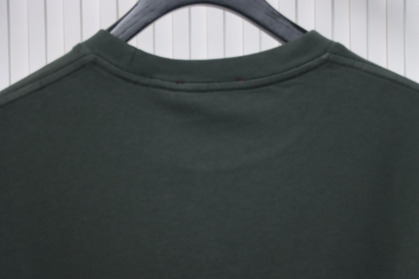 Gucci 25ss chest embroidered patch small logo short sleeves Green