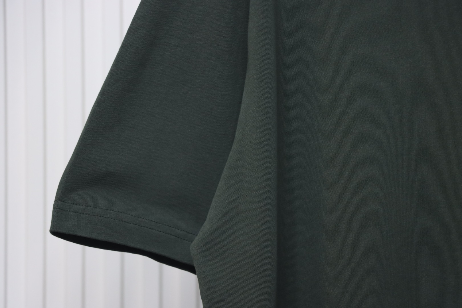 Gucci 25ss chest embroidered patch small logo short sleeves Green