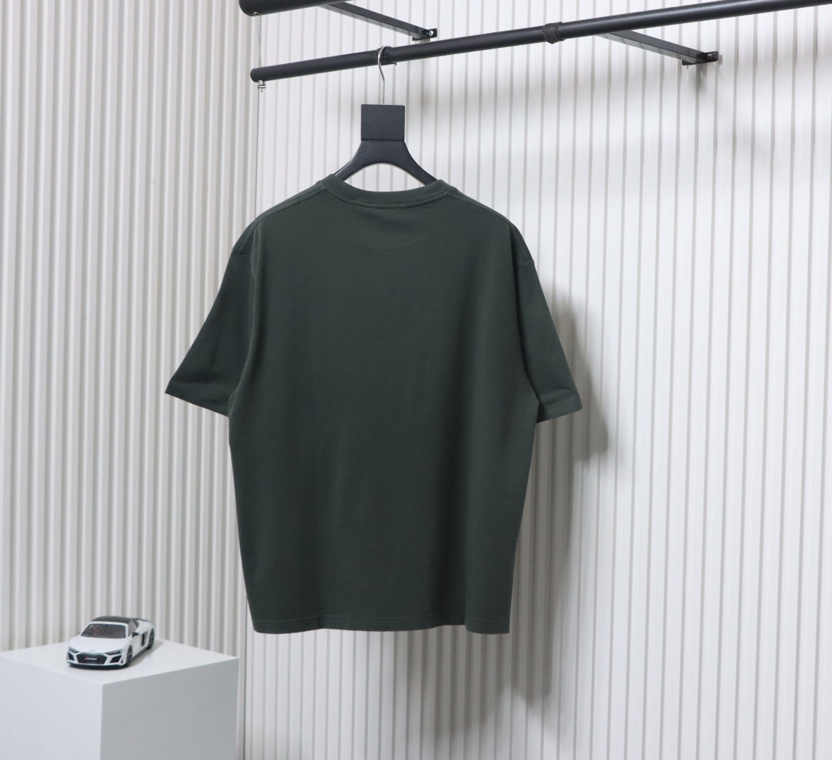 Gucci 25ss chest embroidered patch small logo short sleeves Green