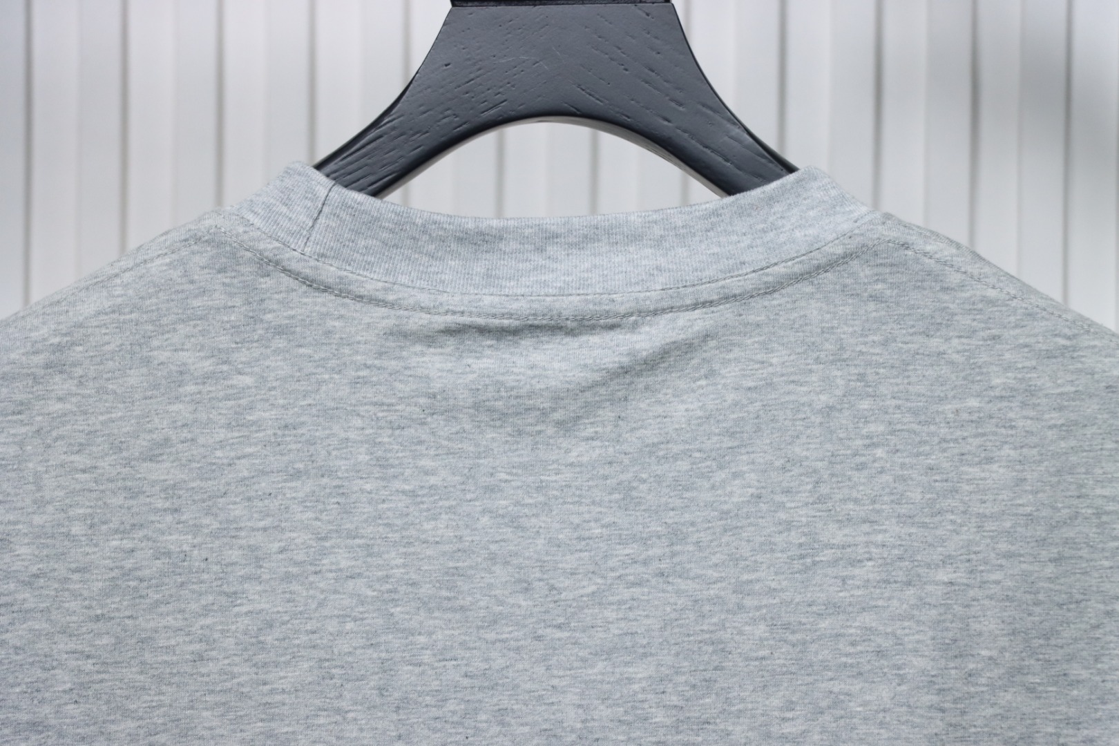 Gucci 25ss Double G print and Gucci red and green foam print short-sleeved T-shirt Grey