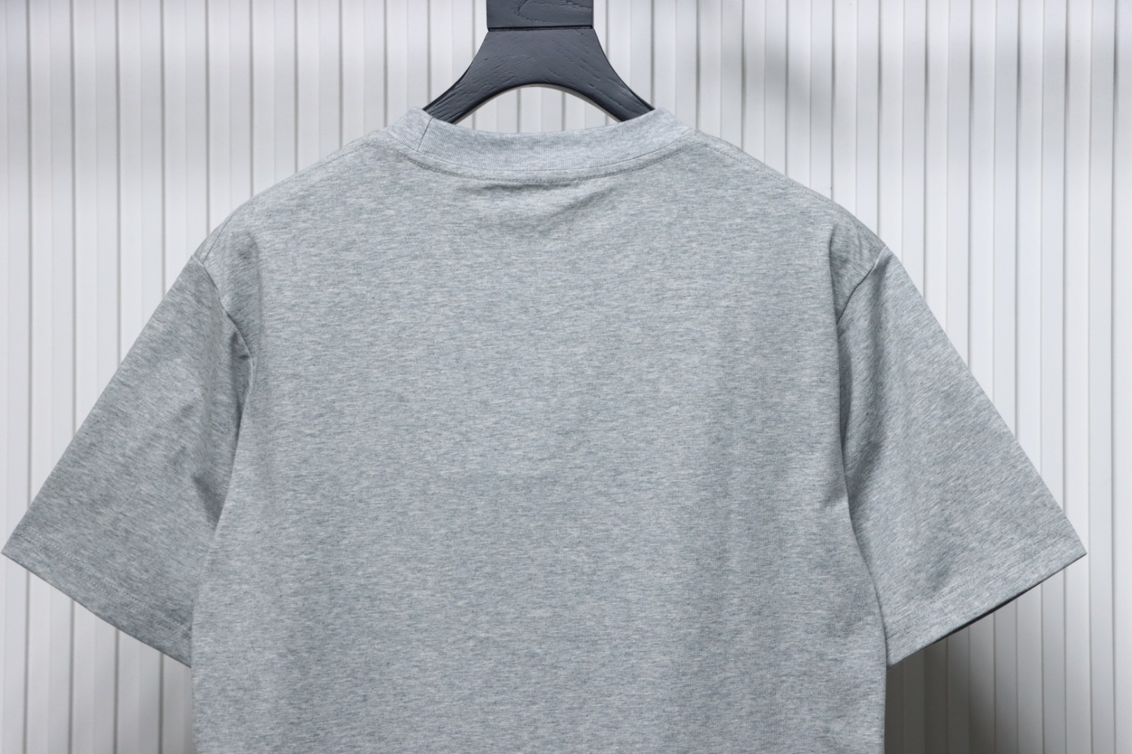 Gucci 25ss Double G print and Gucci red and green foam print short-sleeved T-shirt Grey