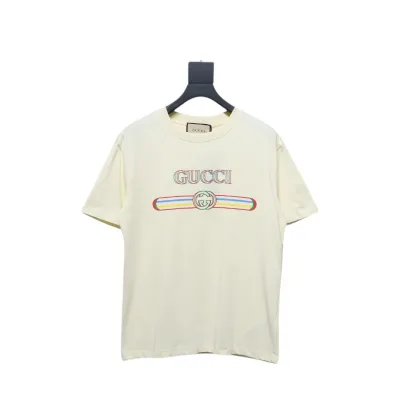 Gucci 25ss Double G Snake Year Belt Printed Short Sleeve Beige 01