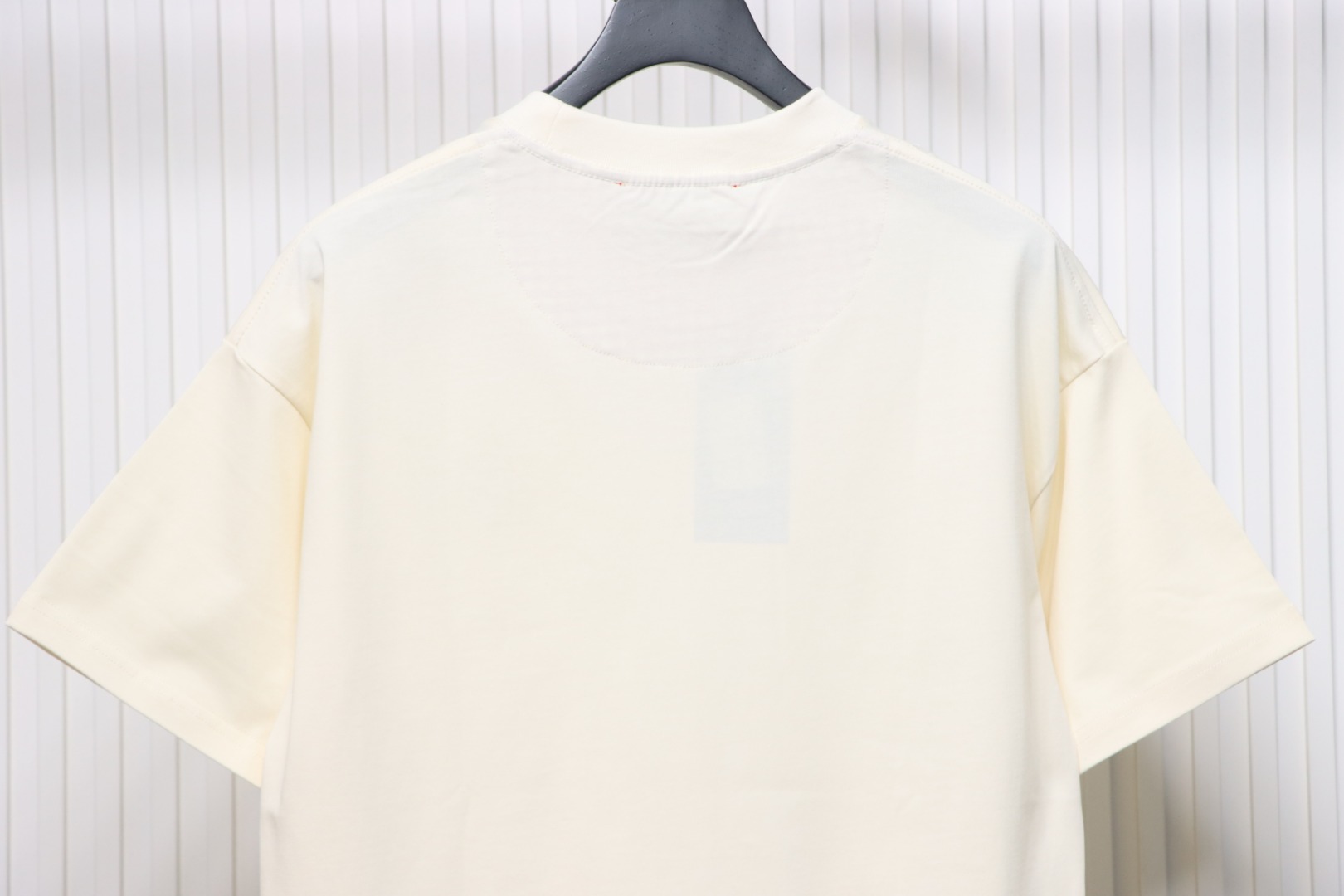 Gucci 25ss Embroidered Double G Check Collar Short Sleeve T-Shirt Beige