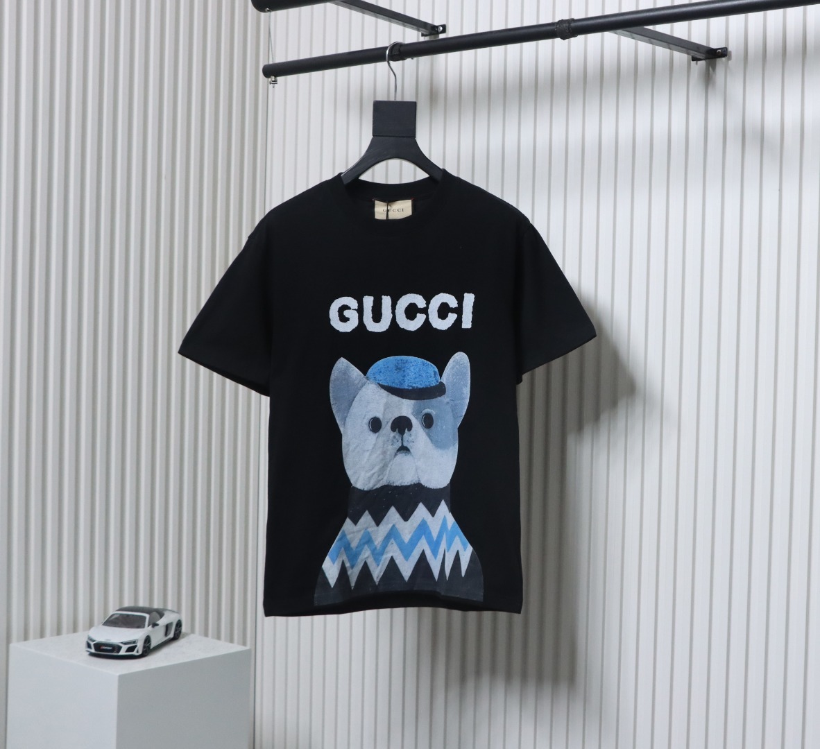 Gucci 25ss Funny Cartoon Series Printed Short Sleeve Black