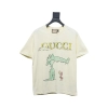 Gucci 25ss Funny Cartoon Series Printed Short Sleeve Little Alligator