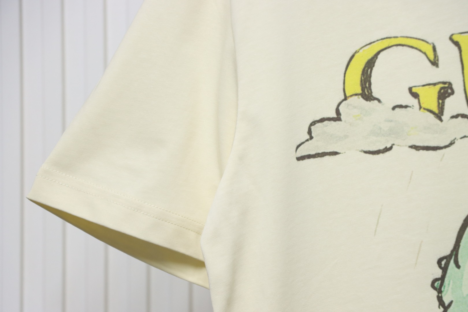 Gucci 25ss Funny Cartoon Series Printed Short Sleeve Little Alligator