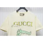Gucci 25ss Funny Cartoon Series Printed Short Sleeve Little Alligator
