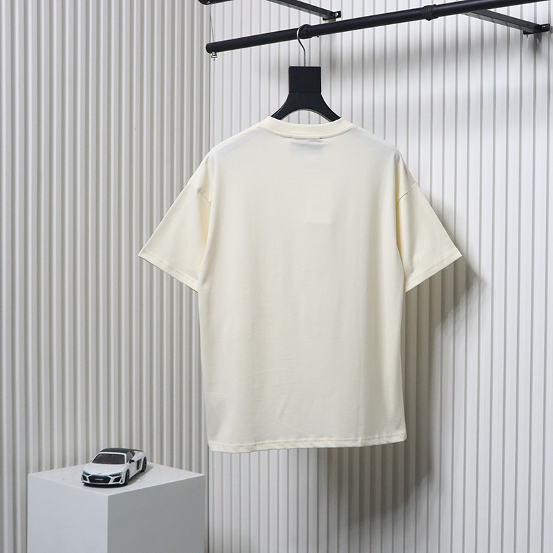 Gucci 25ss Obscure Gucci City Embroidery Short Sleeve T-Shirt Beige