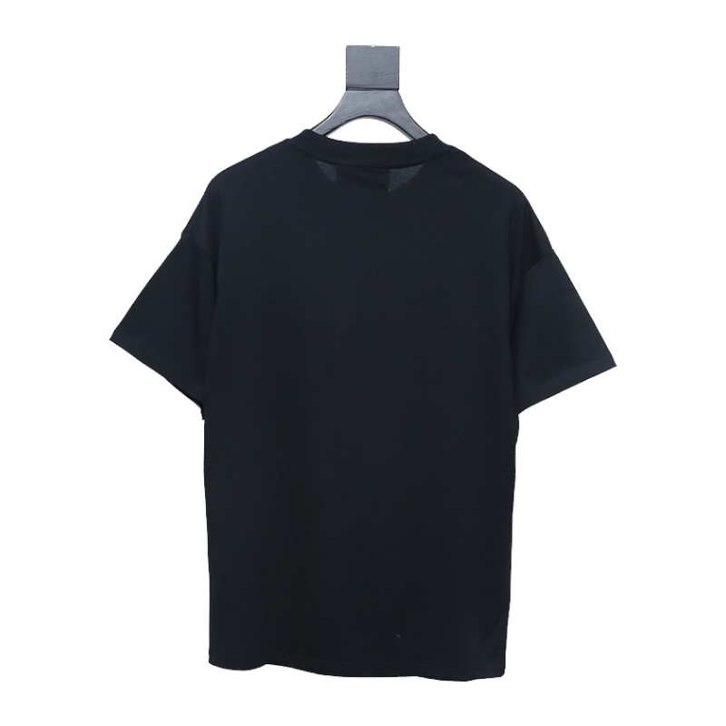 Gucci 25ss Obscure Gucci City Embroidery Short Sleeve T-Shirt Black