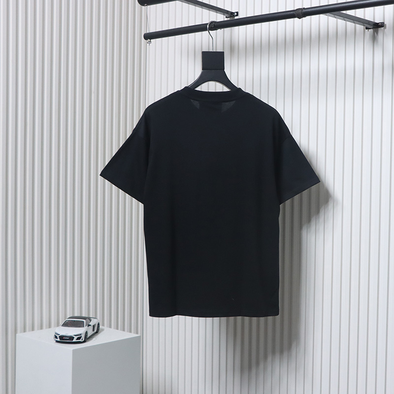 Gucci 25ss Obscure Gucci City Embroidery Short Sleeve T-Shirt Black