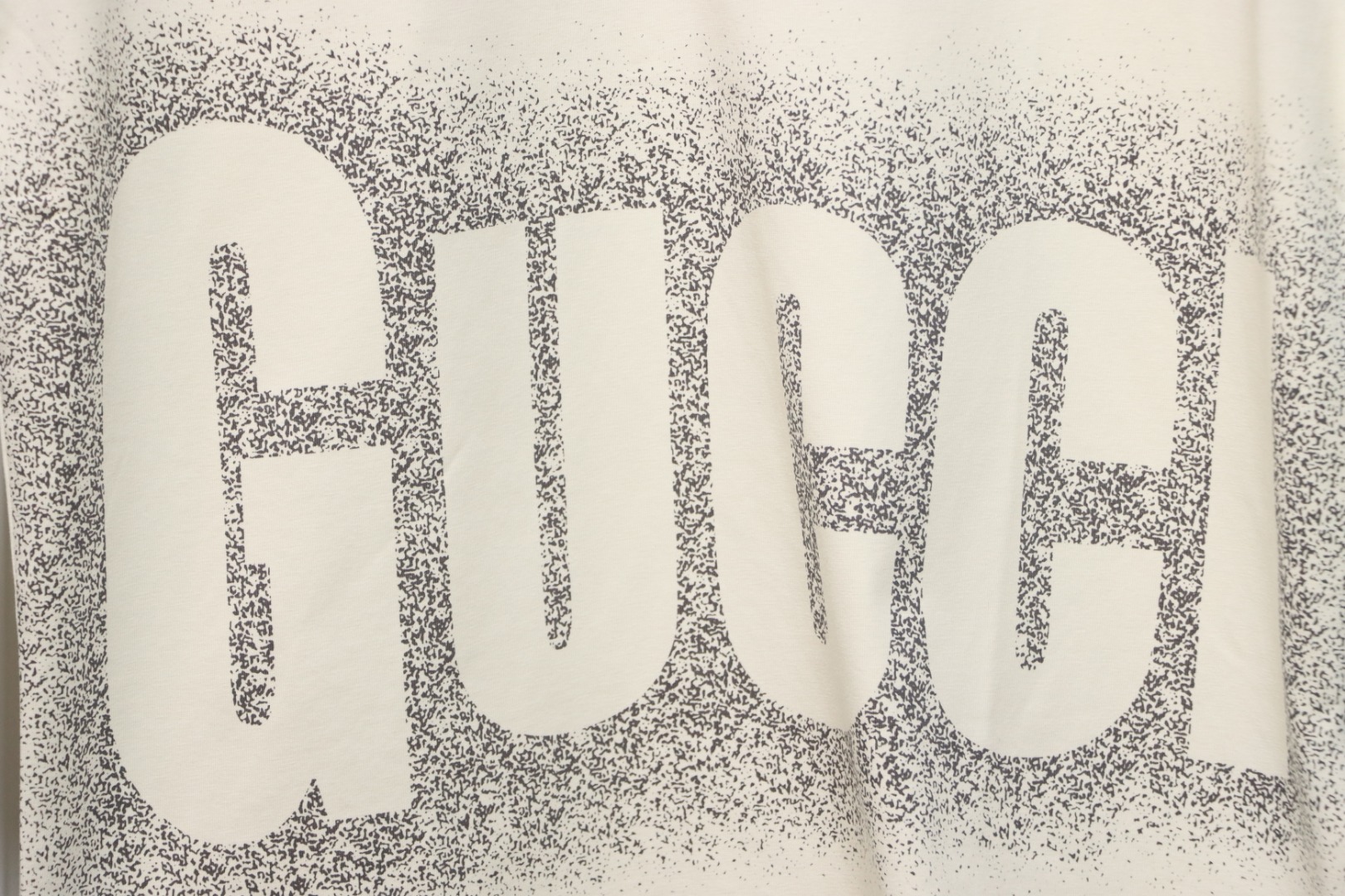 Gucci 25ss Printed Logo Short Sleeve T-shirt Beige