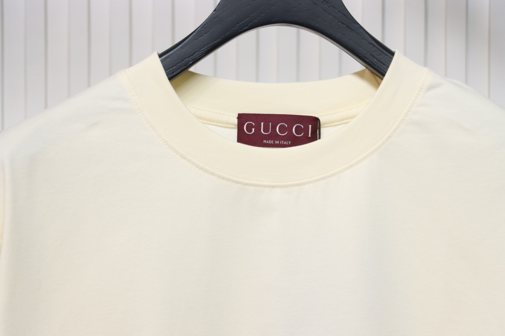 Gucci 25ss Printed Logo Short Sleeve T-shirt Beige
