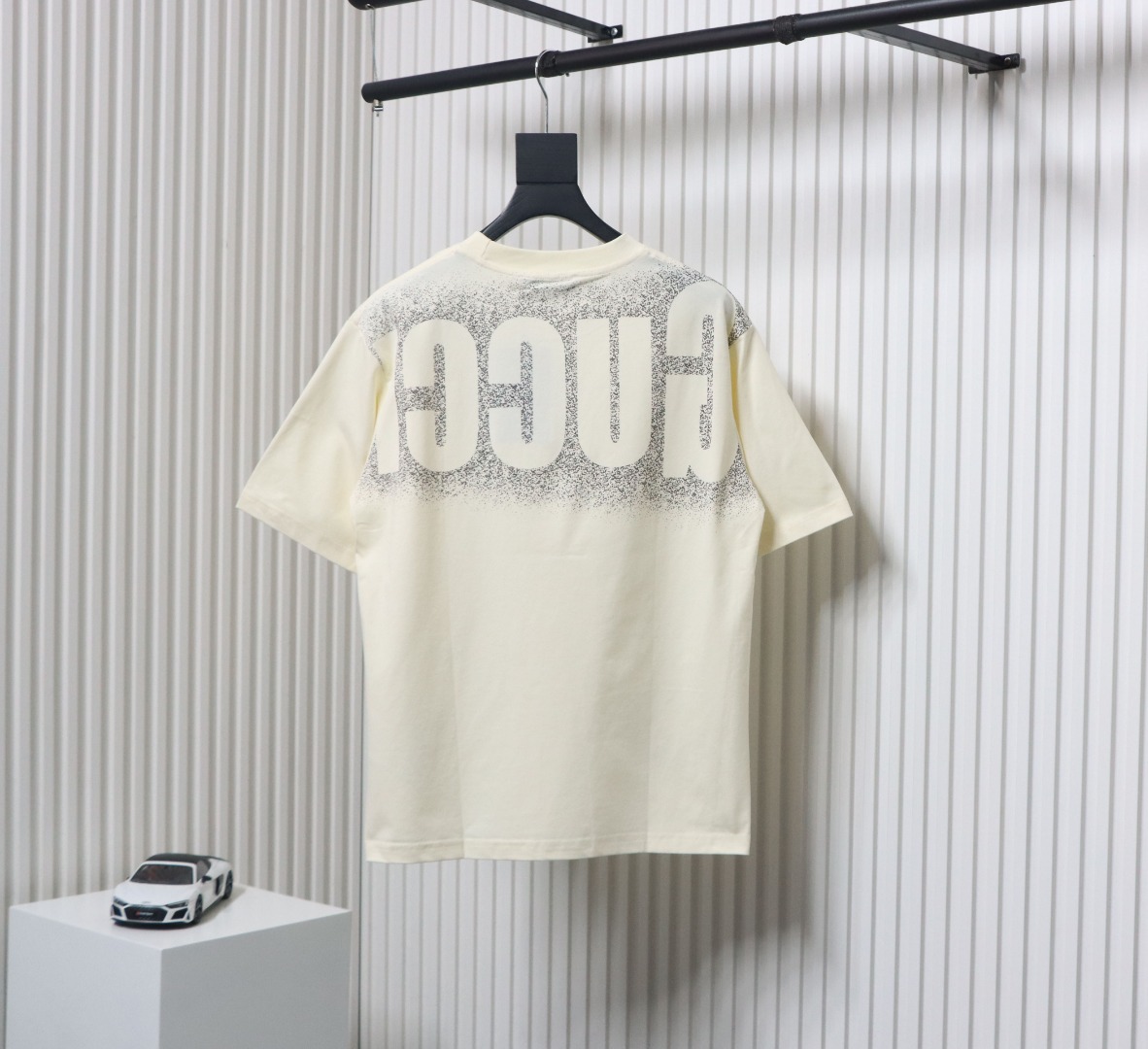 Gucci 25ss Printed Logo Short Sleeve T-shirt Beige