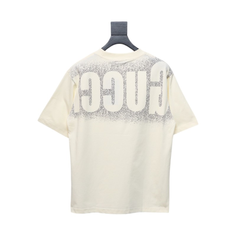 Gucci 25ss Printed Logo Short Sleeve T-shirt Beige
