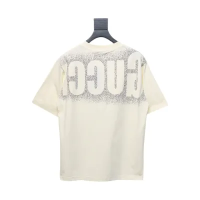 Gucci 25ss Printed Logo Short Sleeve T-shirt Beige 02