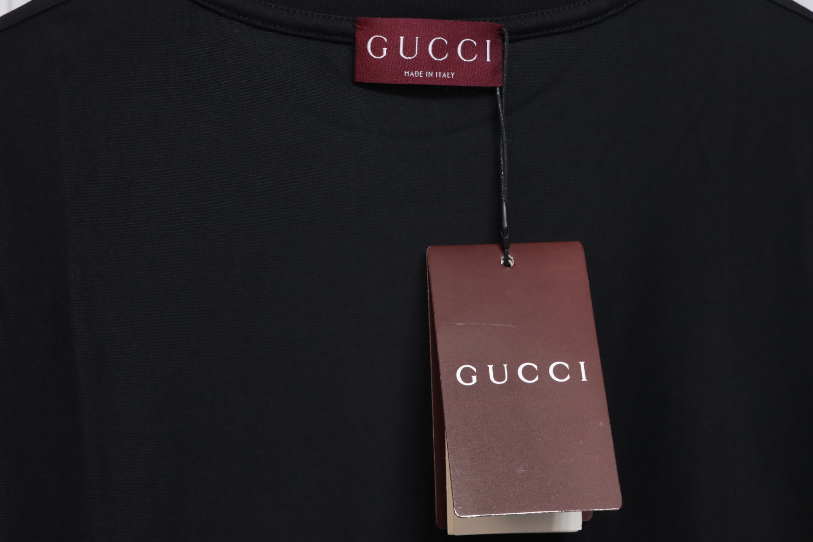 Gucci 25ss Printed Logo Short Sleeve T-shirt Black