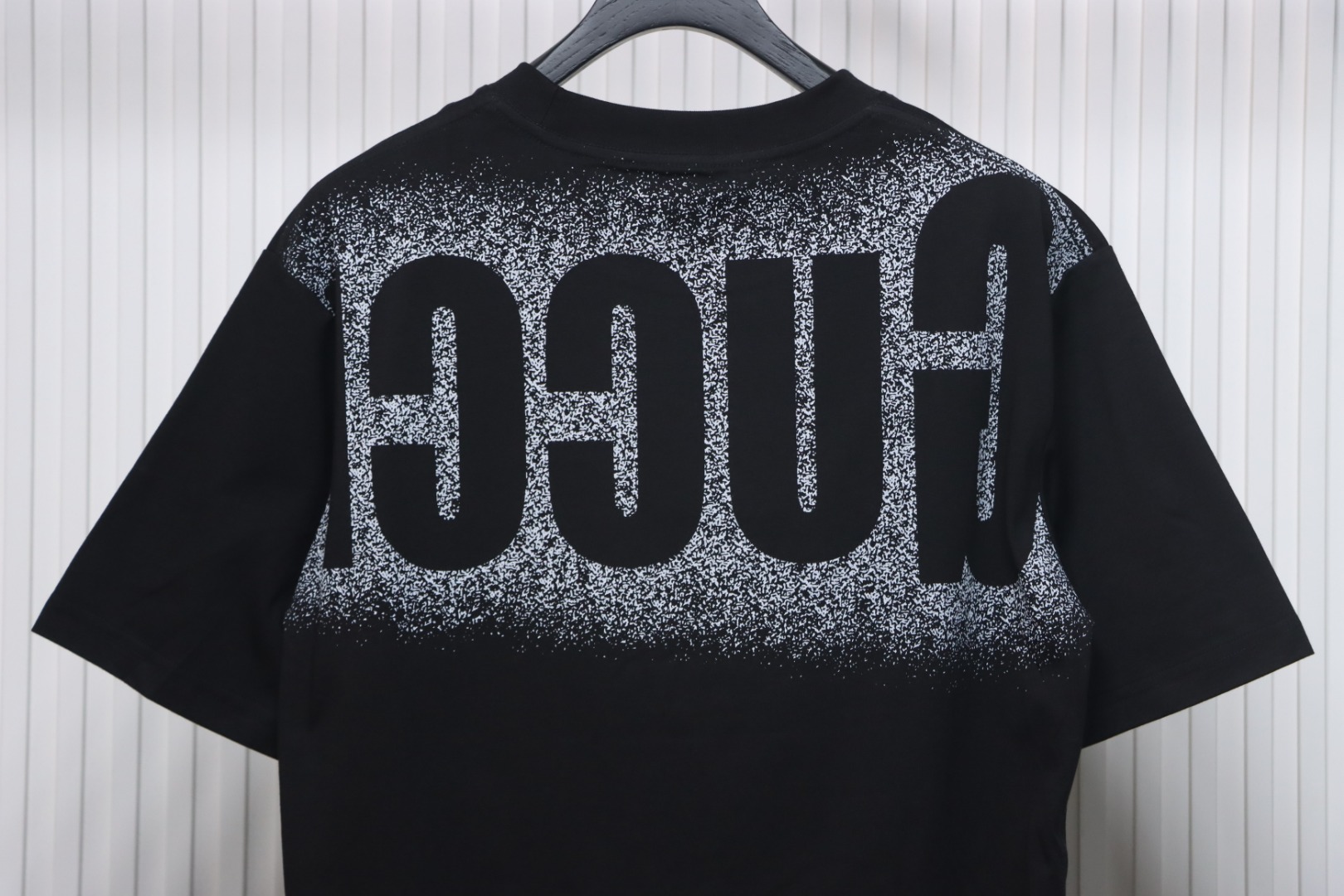 Gucci 25ss Printed Logo Short Sleeve T-shirt Black