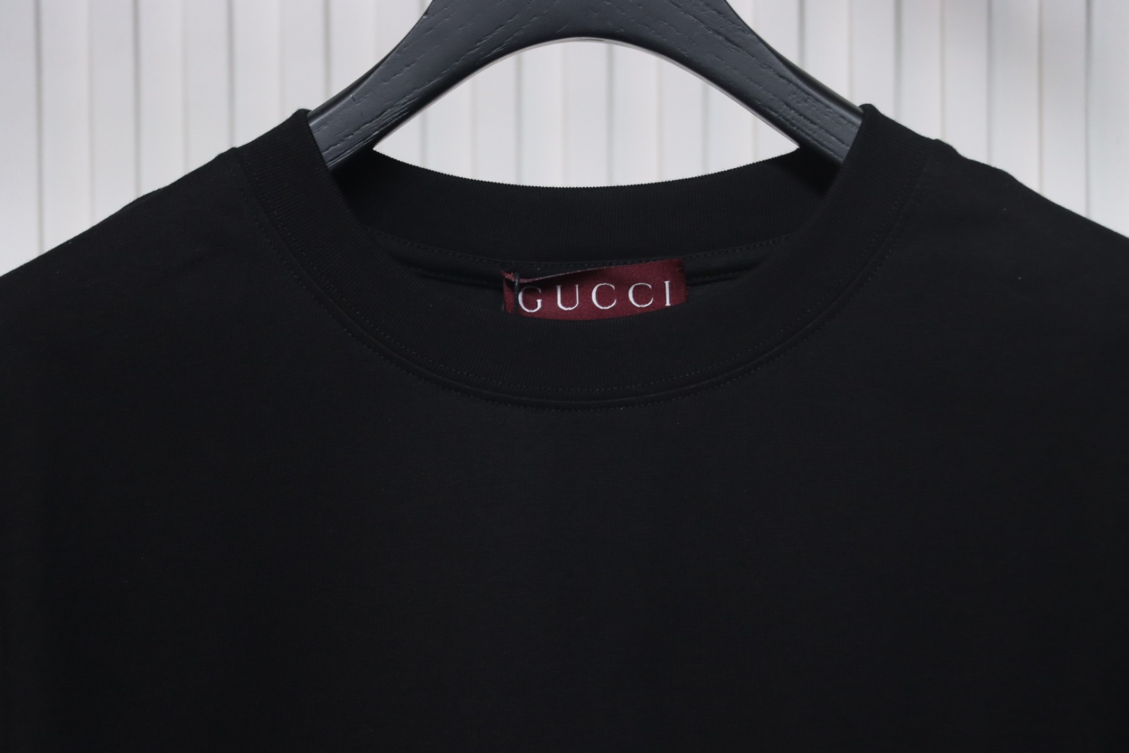 Gucci 25ss Printed Logo Short Sleeve T-shirt Black