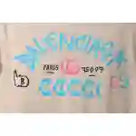 Gucci and Balenciaga double LOGO embroidered short sleeves
