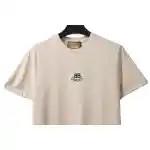 Gucci and Balenciaga double LOGO embroidered short sleeves