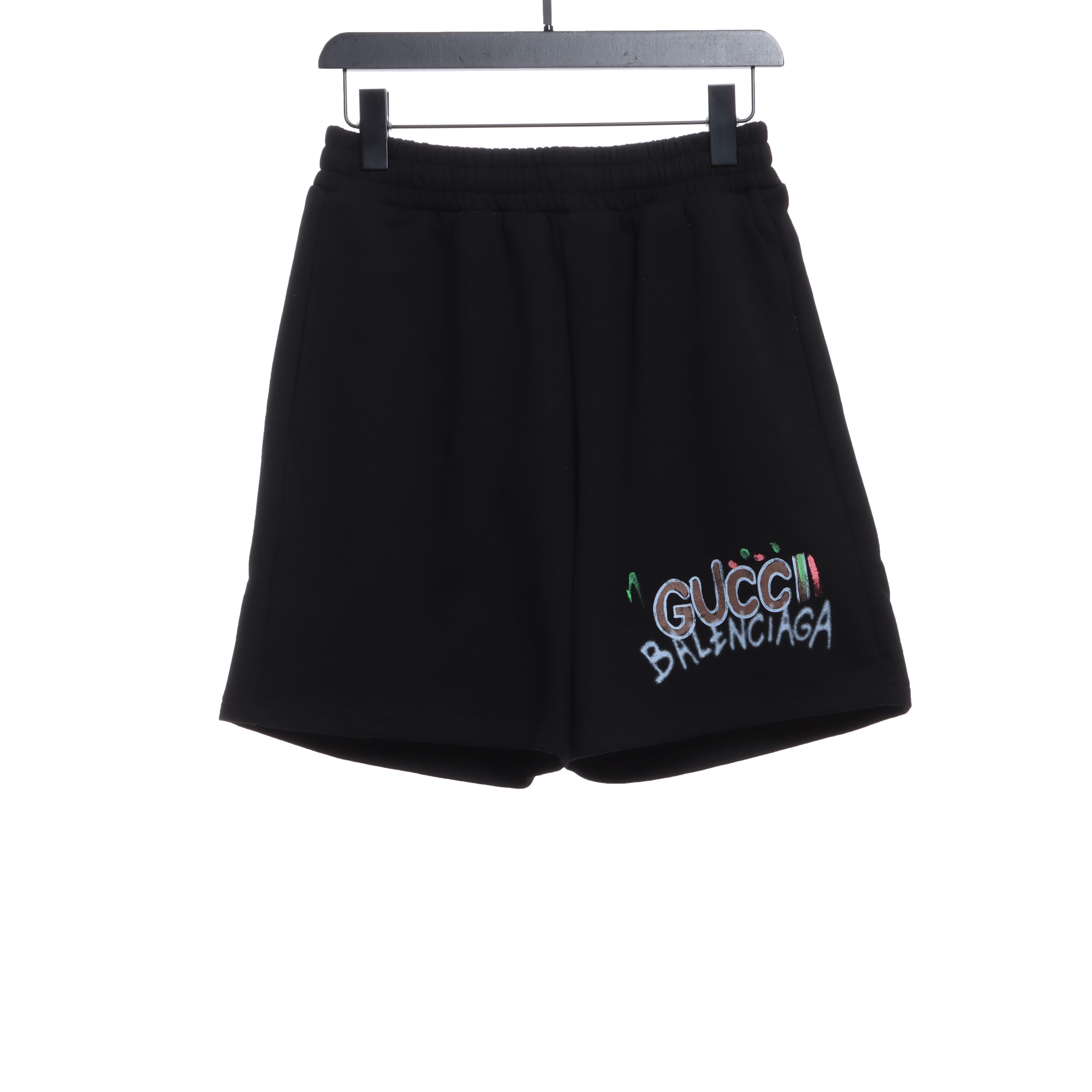Gucci and Balenciaga hand-painted printed shorts (special offer)