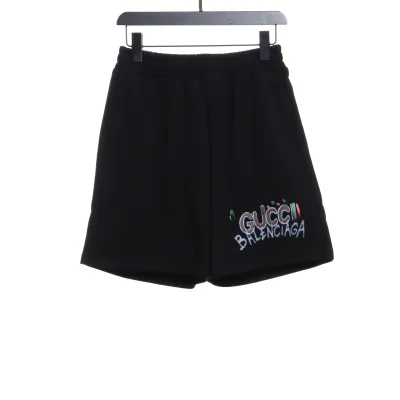 Gucci and Balenciaga hand-painted printed shorts (special offer) 01