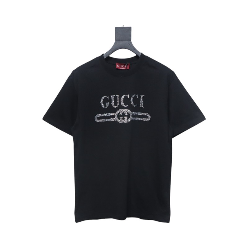 Gucci Classic Obsidian Diamond Short Sleeve Black