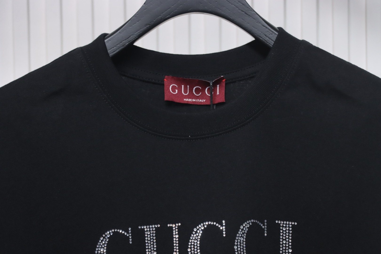 Gucci Classic Obsidian Diamond Short Sleeve Black
