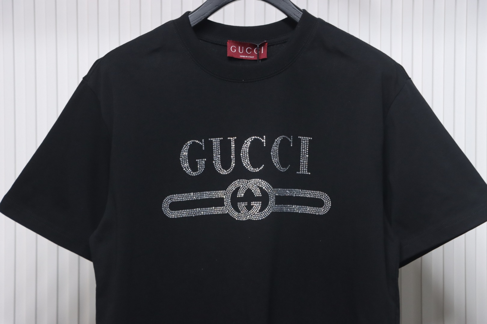 Gucci Classic Obsidian Diamond Short Sleeve Black
