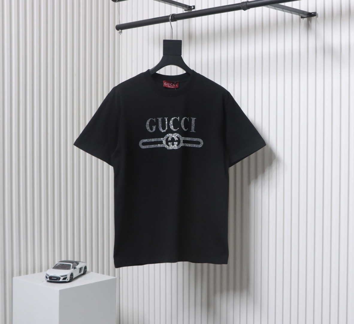 Gucci Classic Obsidian Diamond Short Sleeve Black