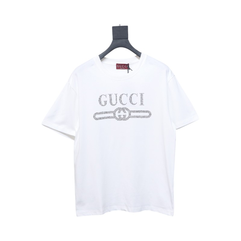 Gucci Classic Obsidian Diamond Short Sleeve White