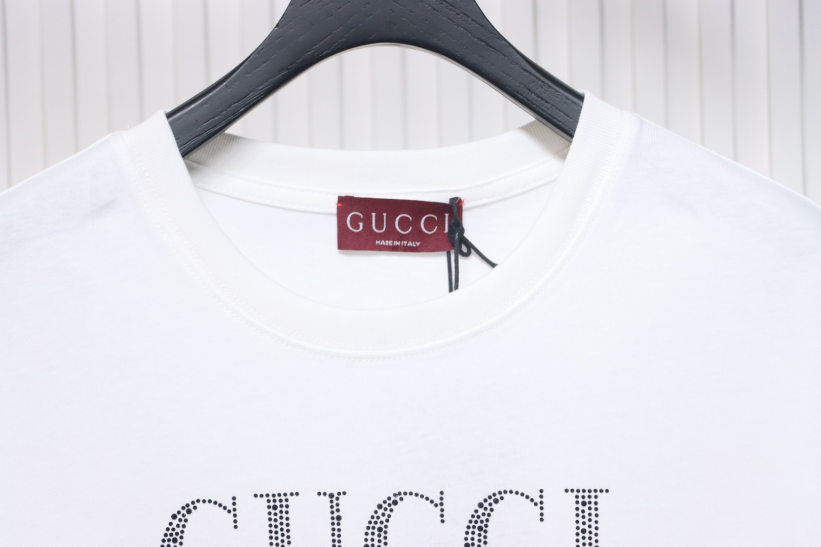 Gucci Classic Obsidian Diamond Short Sleeve White