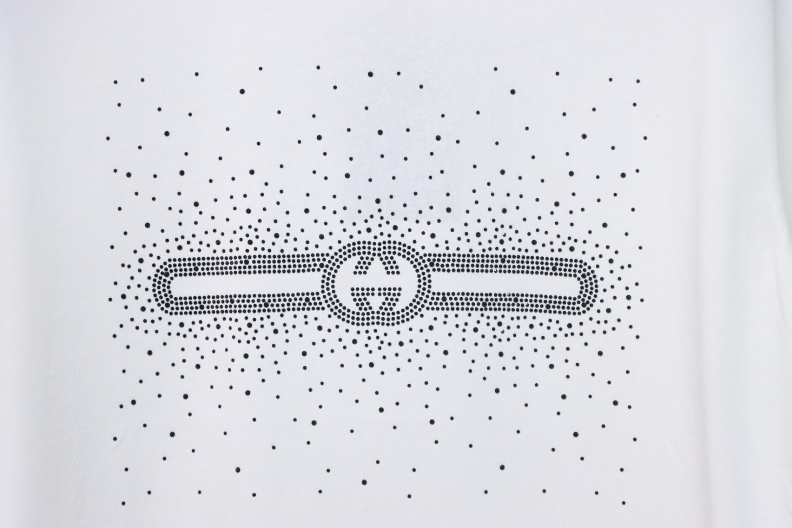 Gucci Crystal Hot Stamp Double G White