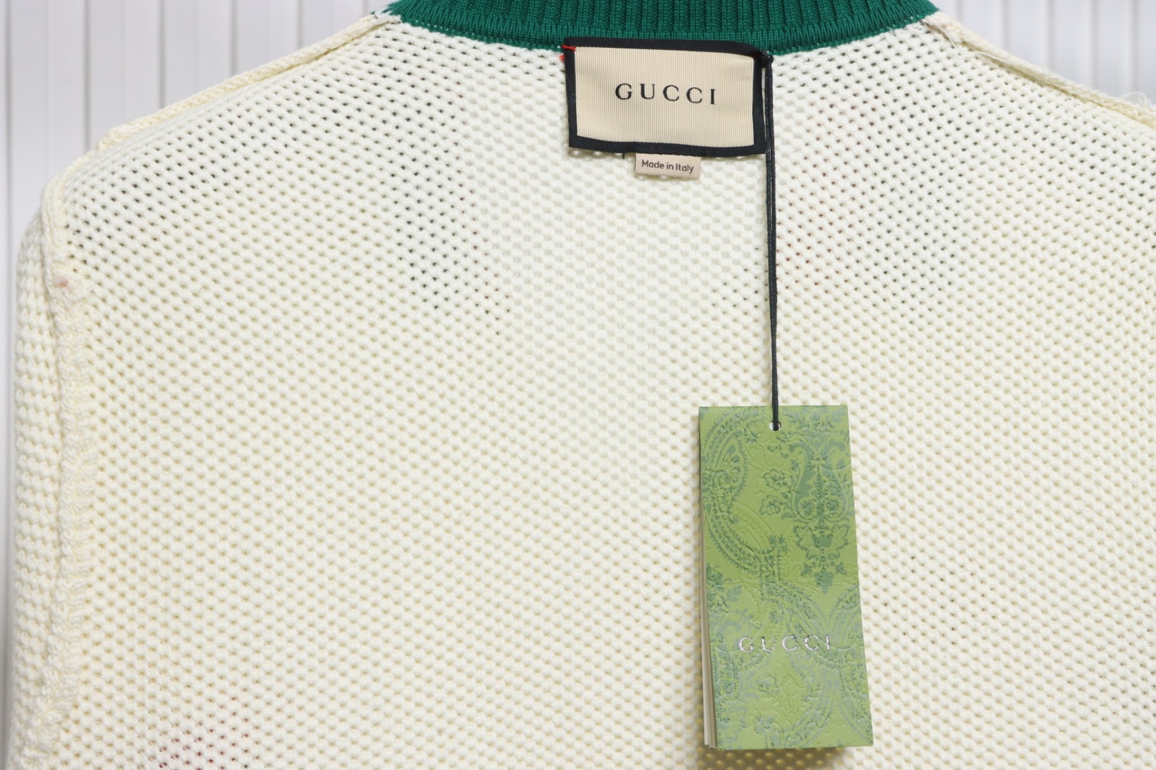 Gucci Double G embroidered on chest Polo knitted short sleeves Beige