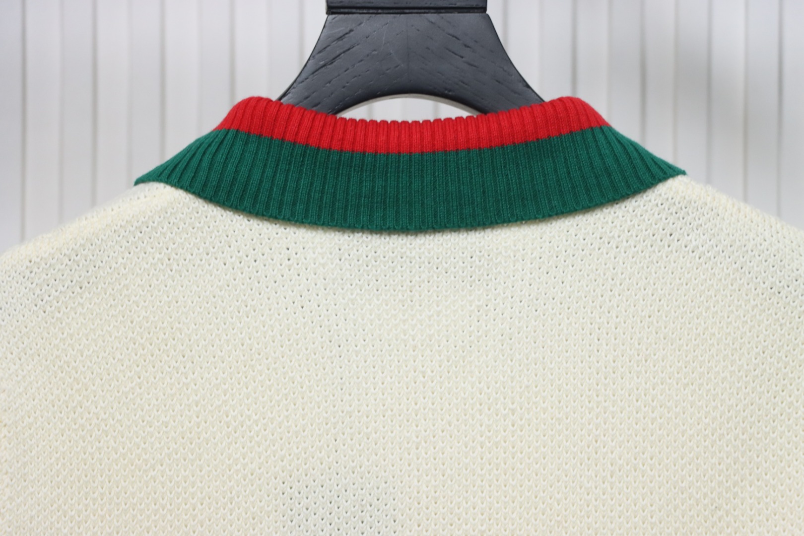 Gucci Double G embroidered on chest Polo knitted short sleeves Beige